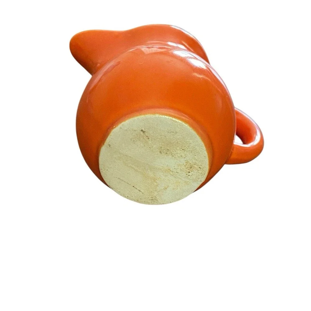 Vtg Homer Laughlin Harlequin Fiesta Individual Toy Creamer Red (Orange) HTF